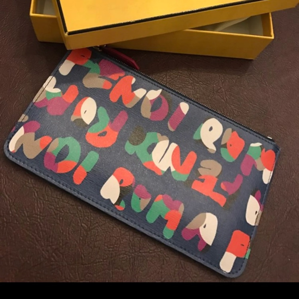 Amazing condition fendi wallet with box